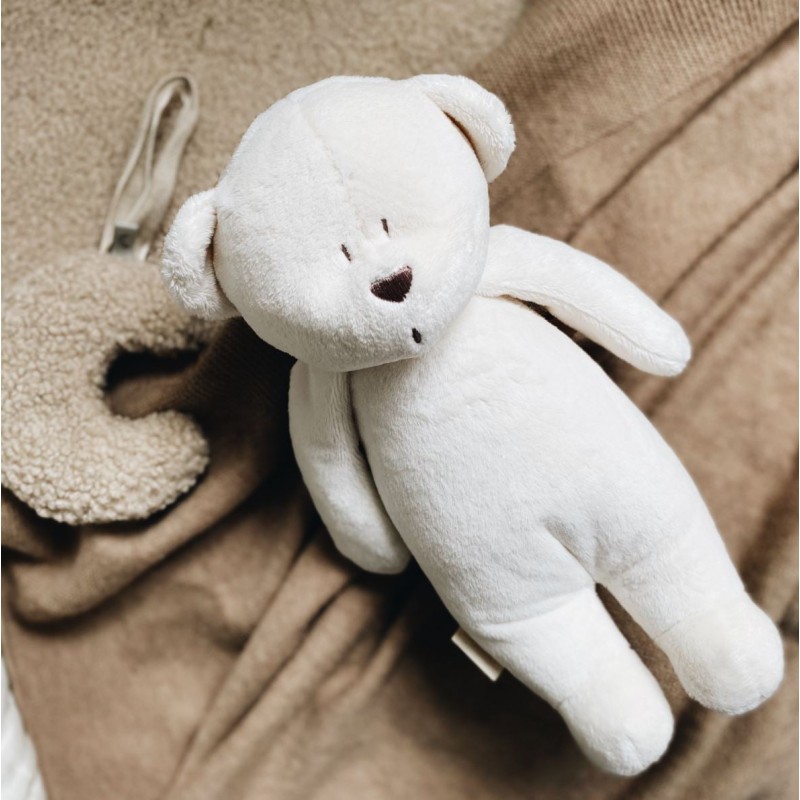 MOONIE 2.0: Επαναφορτιζόμενο βοήθημα ύπνου με ηχογράφηση & αισθητήρα κλάματος Cream Bear