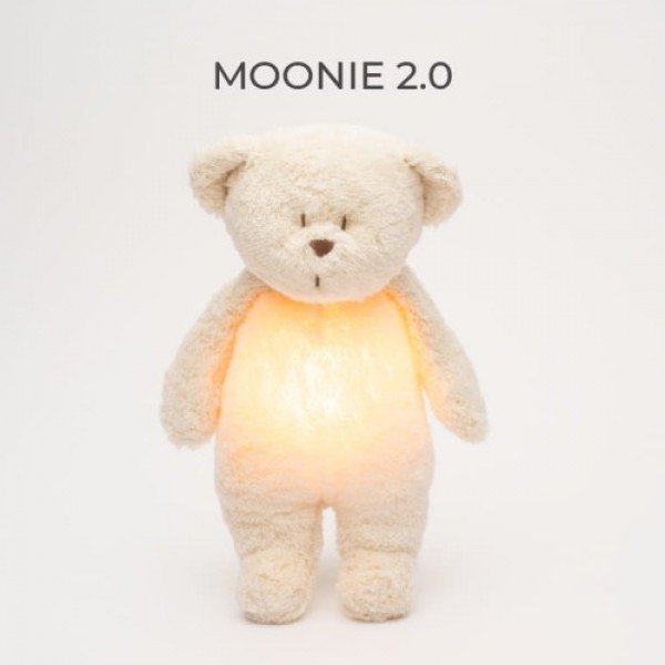 MOONIE 2.0: Επαναφορτιζόμενο βοήθημα ύπνου με ηχογράφηση & αισθητήρα κλάματος – Οργανικό βαμβάκι Polar