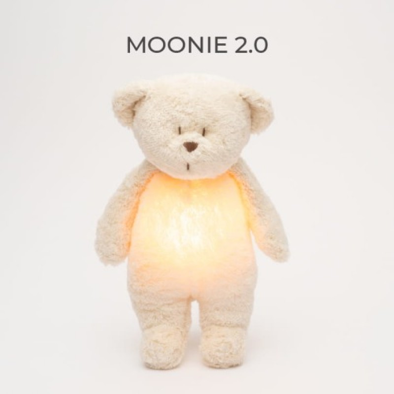 MOONIE 2.0: Επαναφορτιζόμενο βοήθημα ύπνου με ηχογράφηση & αισθητήρα κλάματος – Οργανικό βαμβάκι Polar
