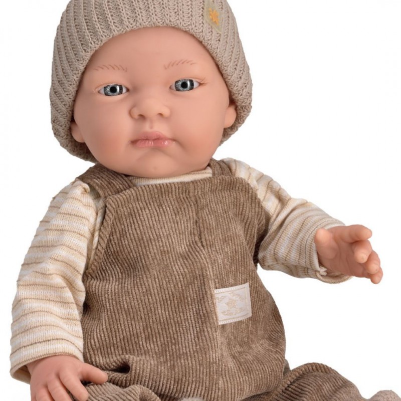 Magic baby κούκλα "John με κοτλέ σαλοπέτα και σκούφο"