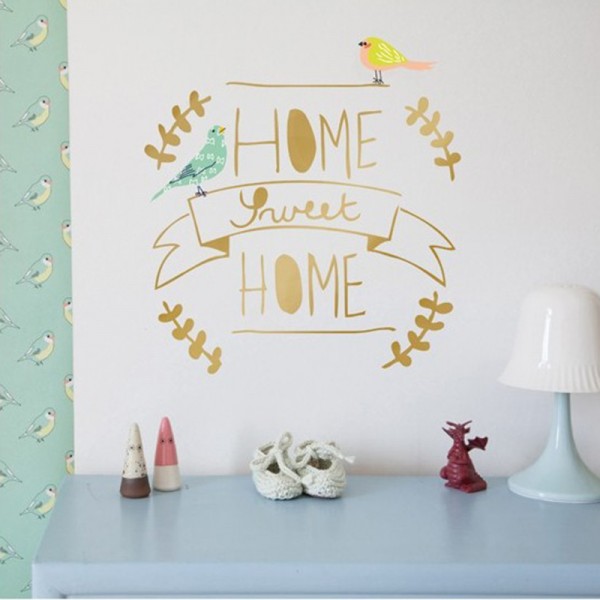 Mimi'lou: Αυτοκόλλητα τοίχου Home "Home sweet home"