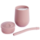 Ezpz Εκπαιδευτικό ποτήρι Mini Cup + καλαμάκι Blush