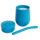 Ezpz Εκπαιδευτικό ποτήρι Mini Cup + καλαμάκι Blue