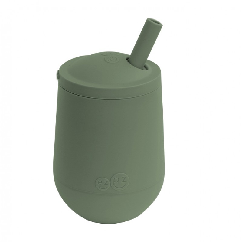 Ezpz Εκπαιδευτικό ποτήρι Mini Cup + καλαμάκι Olive