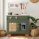 MySunshine: Ξύλινη παιδική κουζίνα με κατσαρολικά- Vintage green