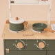 MySunshine: Ξύλινη παιδική κουζίνα με κατσαρολικά- Vintage green