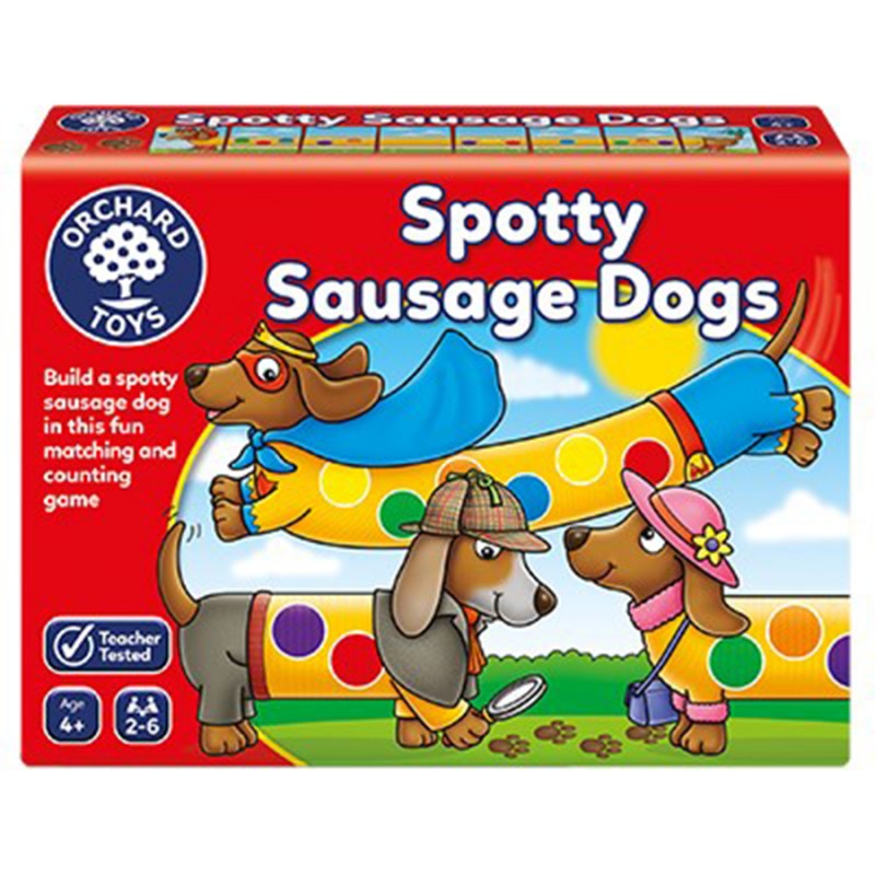 Orchard Toys "Σκύλοι-λουκάνικα με βούλες" (Spotty Sausage Dogs) Ηλικίες 4+ ετών