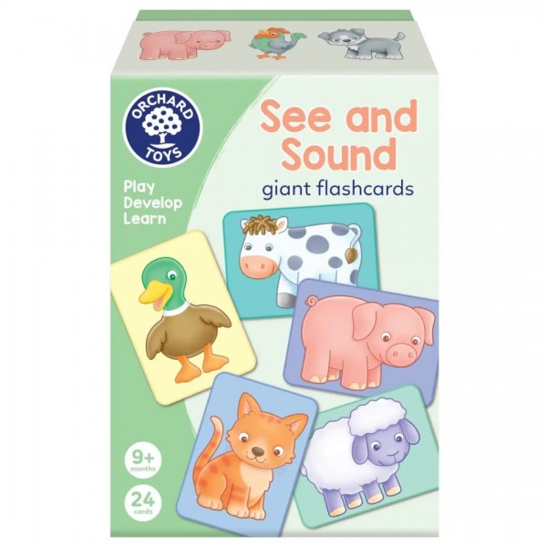 Orchard Toys Εκπαιδευτικές Κάρτες "Ζωάκια της Φάρμας & οι Ήχοι τους" για Παιδιά από 9+ μηνών