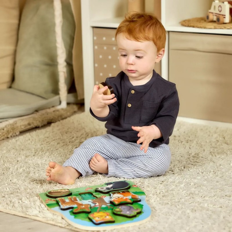 Orchard Toys Εκπαιδευτικό Ξύλινο Παζλ "Ζώα του Δάσους" για Παιδιά 12+ μηνών