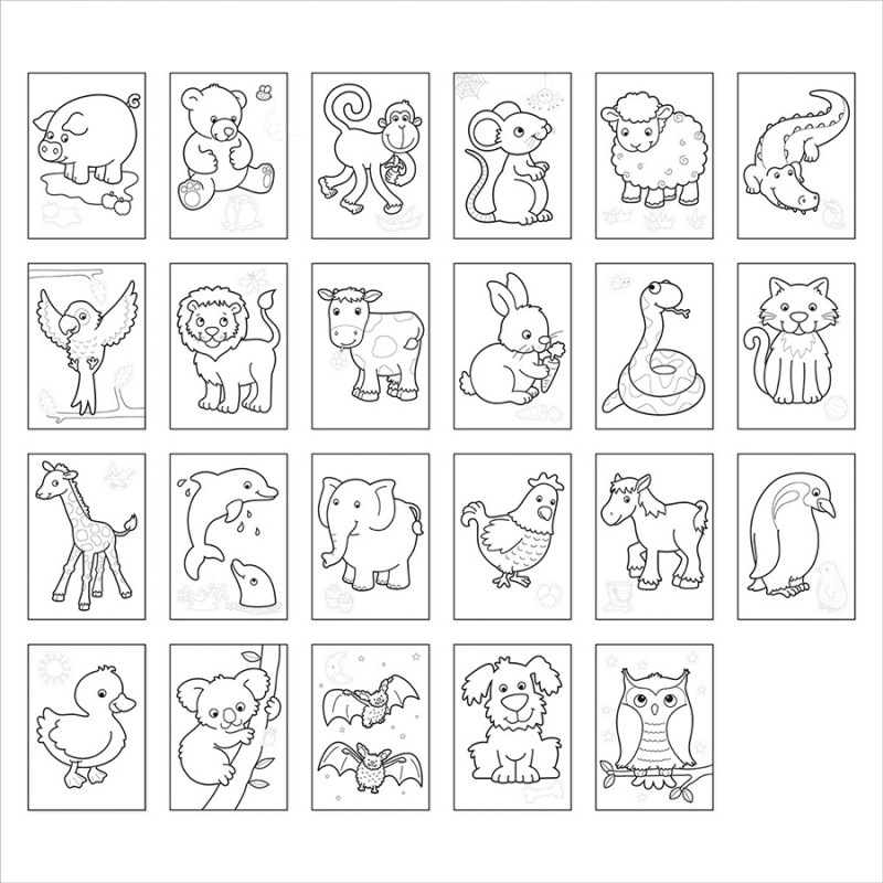 Orchard Toys Animals Colouring Book