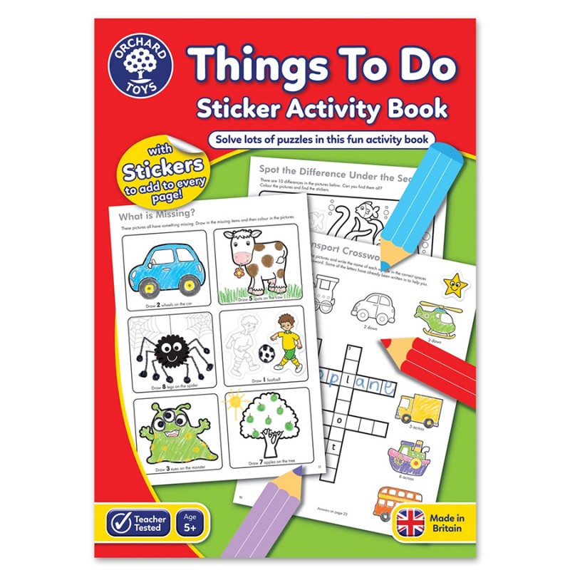 Orchard Toys Things To Do Colouring Book