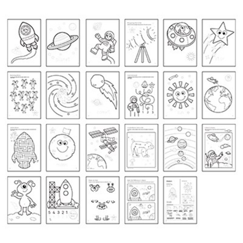 Orchard Toys: Outer Space Colouring Book