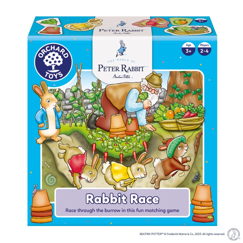 Orchard Toys Εκπαιδευτικό Επιτραπέζιο Παιχνίδι "Αγώνες με τον Peter Rabbit" Για Παιδιά 3-6 ετών