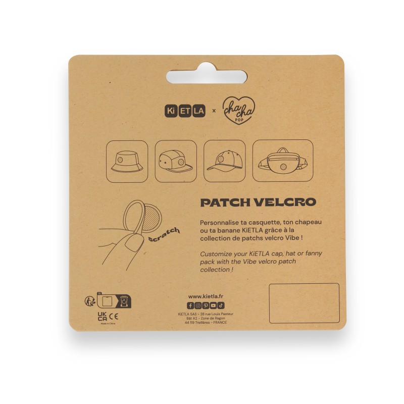 KiETLA: Σετ διακοσμητικά αυτοκόλλητα με βέλκρο - patch 3 τεμάχια - Typo