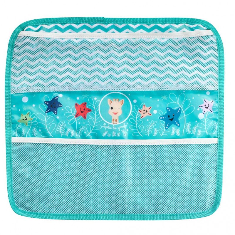 Σόφι καμηλοπάρδαλη Χαλάκι για να γονατίζει η μαμά στο μπάνιο με θήκη για τα παιχνίδια που βεντουζώνει