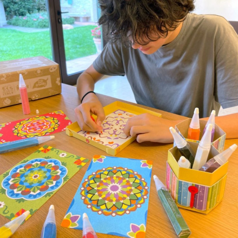 Sabbiarelli: Βιβλιαράκι για ζωγραφική με άμμο - Mandala Art