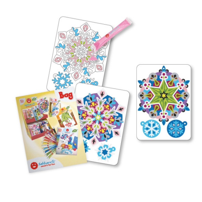 Sabbiarelli: Είδη για ζωγραφική με μαρμαρόσκονη-Snow Flakes 3+