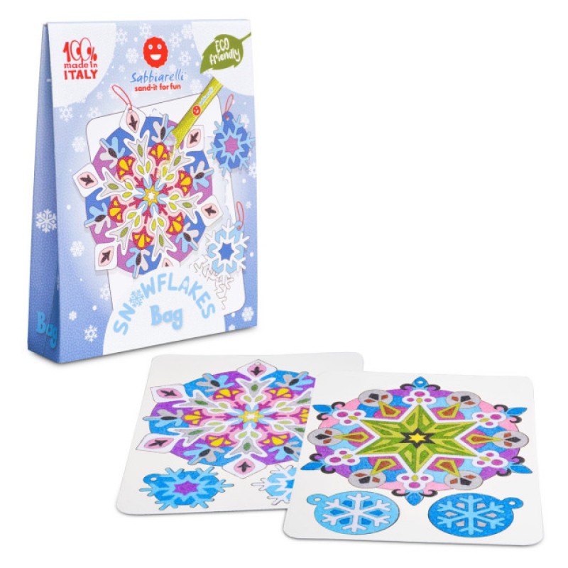 Sabbiarelli: Είδη για ζωγραφική με μαρμαρόσκονη-Snow Flakes 3+