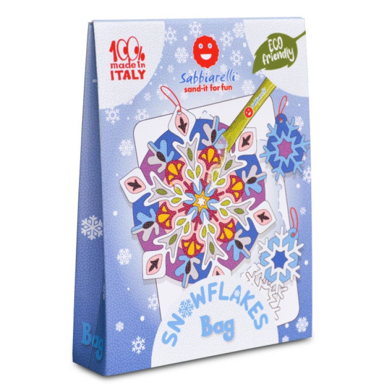 Sabbiarelli: Είδη για ζωγραφική με μαρμαρόσκονη-Snow Flakes 3+