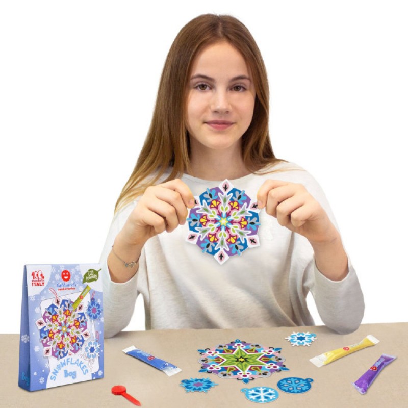 Sabbiarelli: Είδη για ζωγραφική με μαρμαρόσκονη-Snow Flakes 3+