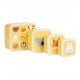 A little lovely company: Σετ 4 δοχεία φαγητού Lunch & Snack Box -Animal Friends