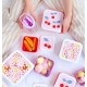 A little lovely company: Σετ 4 δοχεία φαγητού Lunch & Snack Box -Cherries