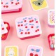 A little lovely company: Σετ 4 δοχεία φαγητού Lunch & Snack Box -Cherries