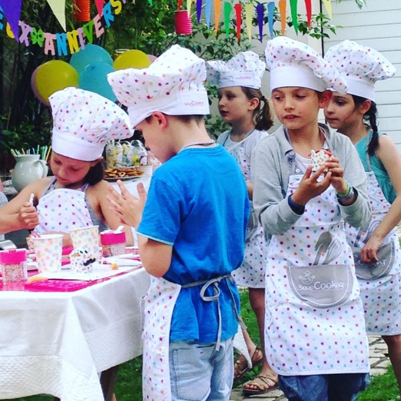 Scrap Cooking Σετ ποδιά και σκούφος μαγειρικής για παιδιά