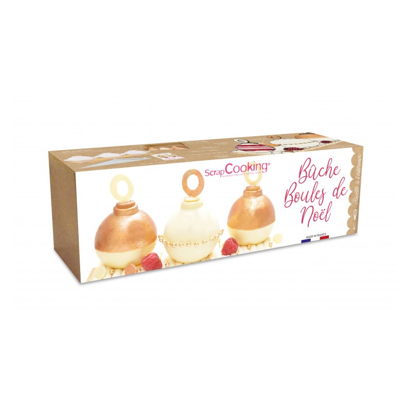 Scrap Cooking - 3 καλούπια σοκολάτας "Χριστουγεννιάτικες μπάλες"