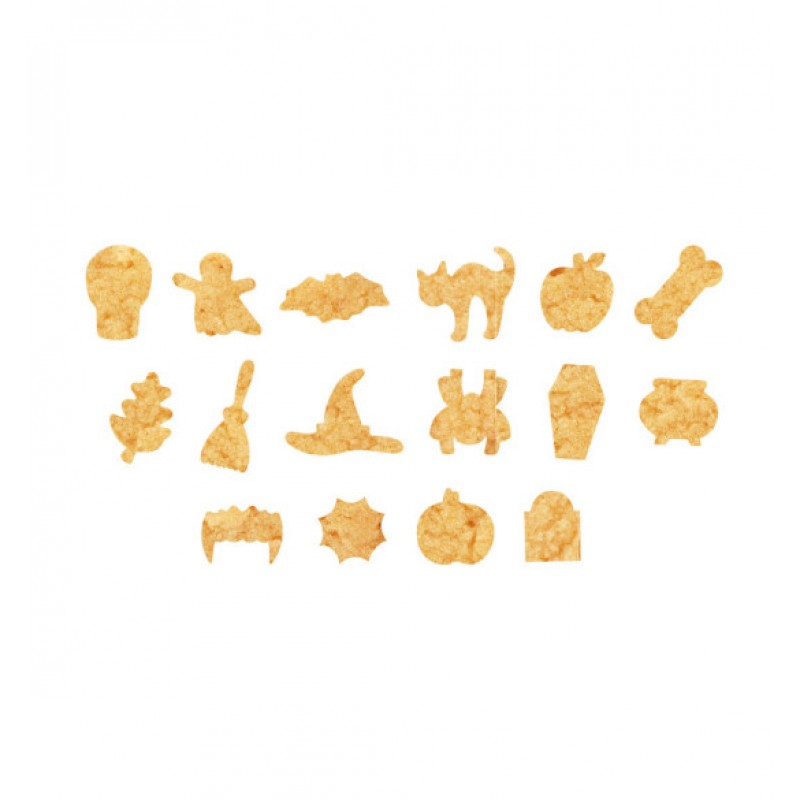 Scrap cooking-Κάδος με 16 κουπ-πατ με Halloween σχέδια