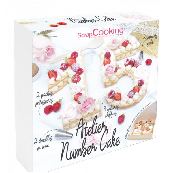 Scrap Cooking Σετ 9 αριθμών και εργαλεία για τούρτες