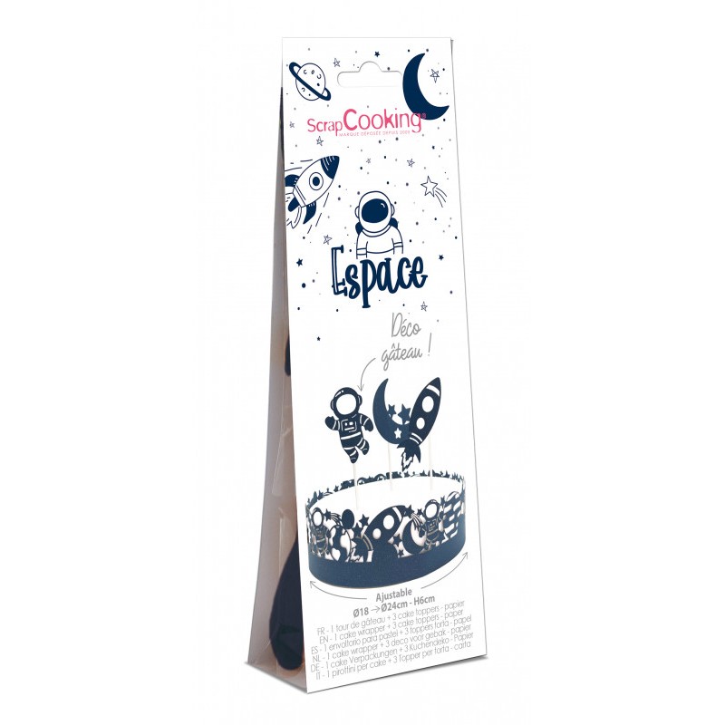 Scrap Cooking Σετ διακόσμησης τούρτας - Διάστημα