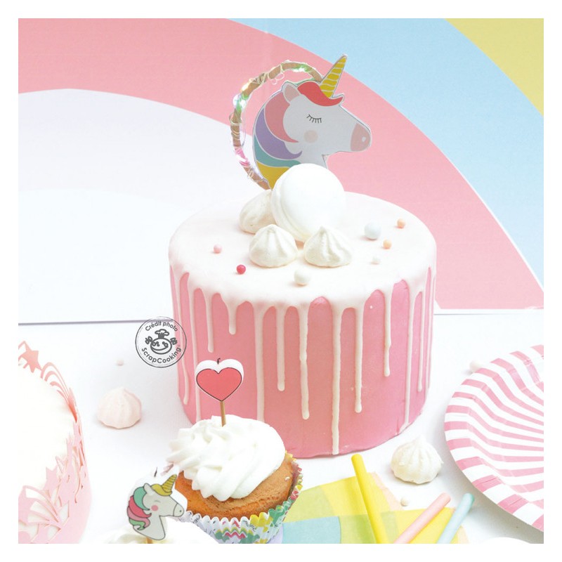 Scrap Cooking Led στολίδι για τούρτα/κέικ ''Unicorn''