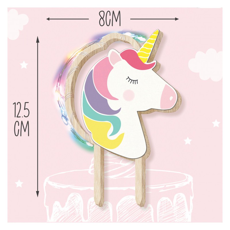 Scrap Cooking Led στολίδι για τούρτα/κέικ ''Unicorn''