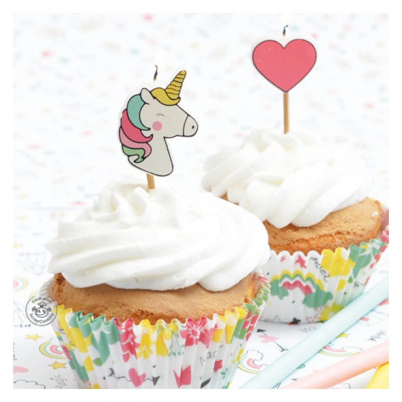 Scrap Cooking 8 κεριά "Unicorn"
