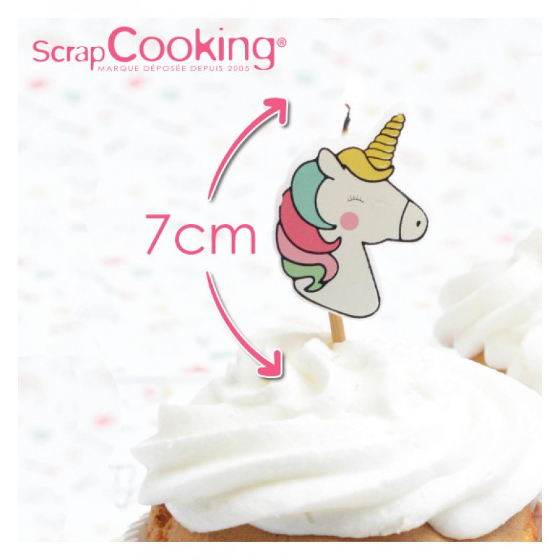 Scrap Cooking 8 κεριά "Unicorn"
