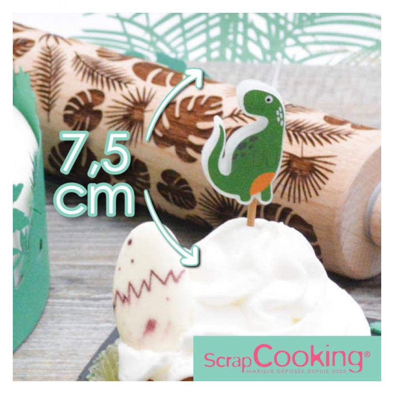 Scrap Cooking 8 κεριά "Dino"