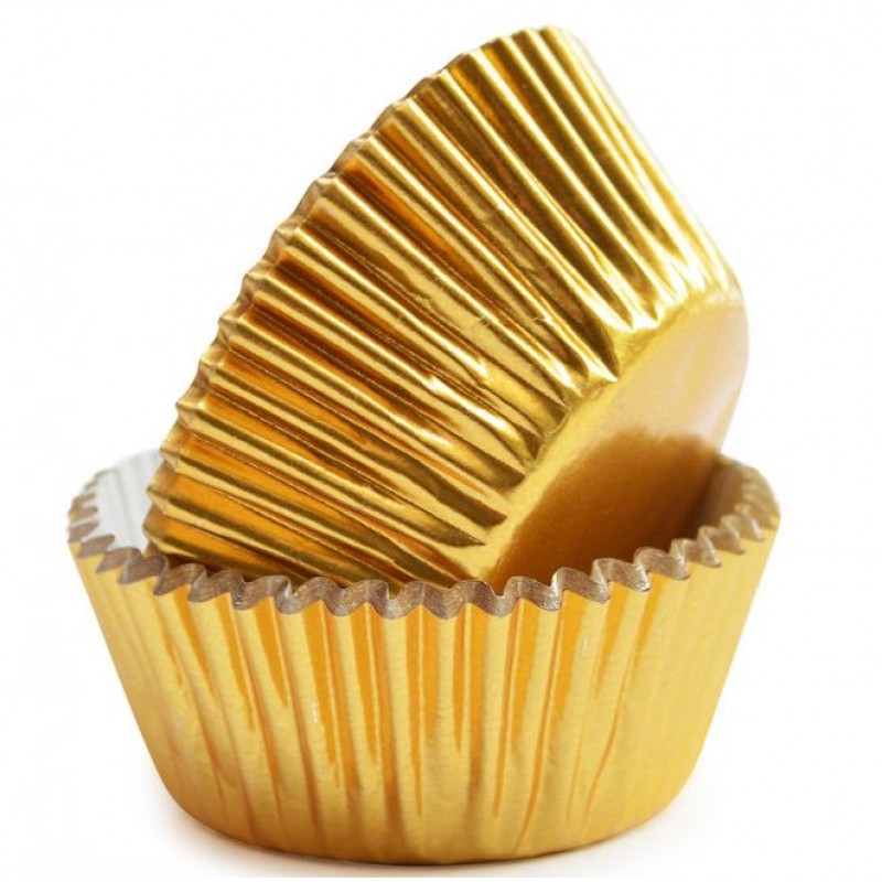Scrap Cooking Θήκες για cupcake σε χρυσό χρώμα 48 τεμ.