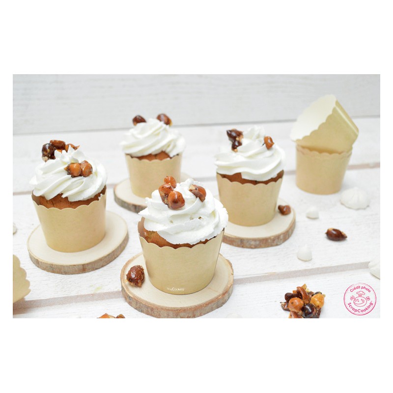Scrap Cooking Θήκες για cupcake σε χρώμα κραφτ 25 τεμ.