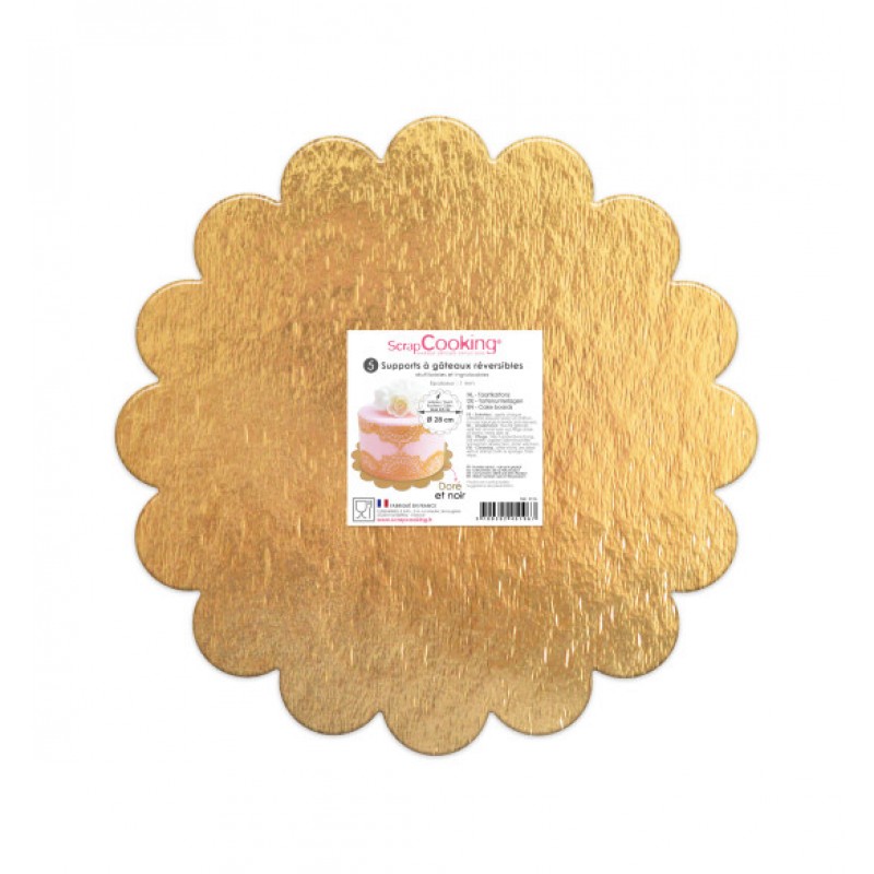 Scrap Cooking Βάση-δίσκος για τούρτες μαργαρίτα-5 τεμάχια