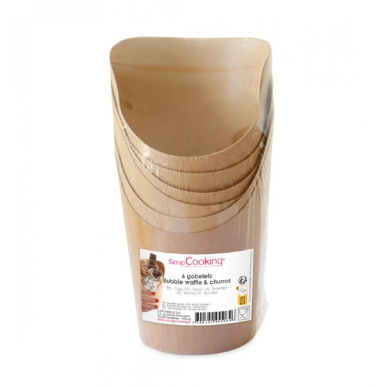 Scrap Cooking Θήκες για τσούρος ή βάφλες 6 τεμάχια