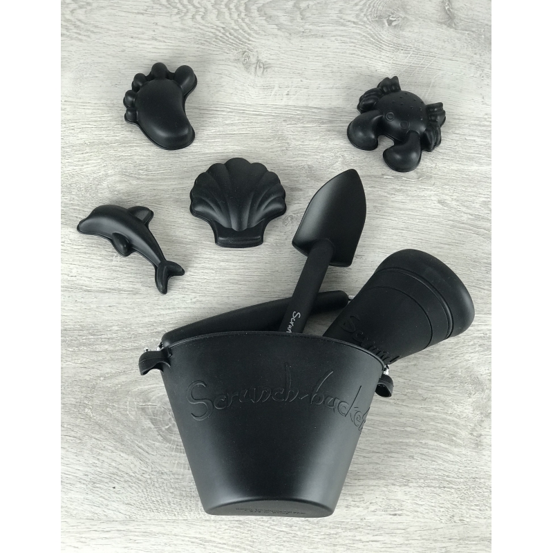 Scrunch Κουβαδάκι από ανακυκλώσιμη σιλικόνη Solid Black