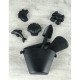Scrunch Κουβαδάκι από ανακυκλώσιμη σιλικόνη Solid Black