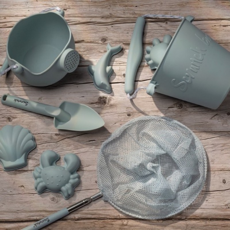 Scrunch Κουβαδάκι από ανακυκλώσιμη σιλικόνη Duck Egg Blue