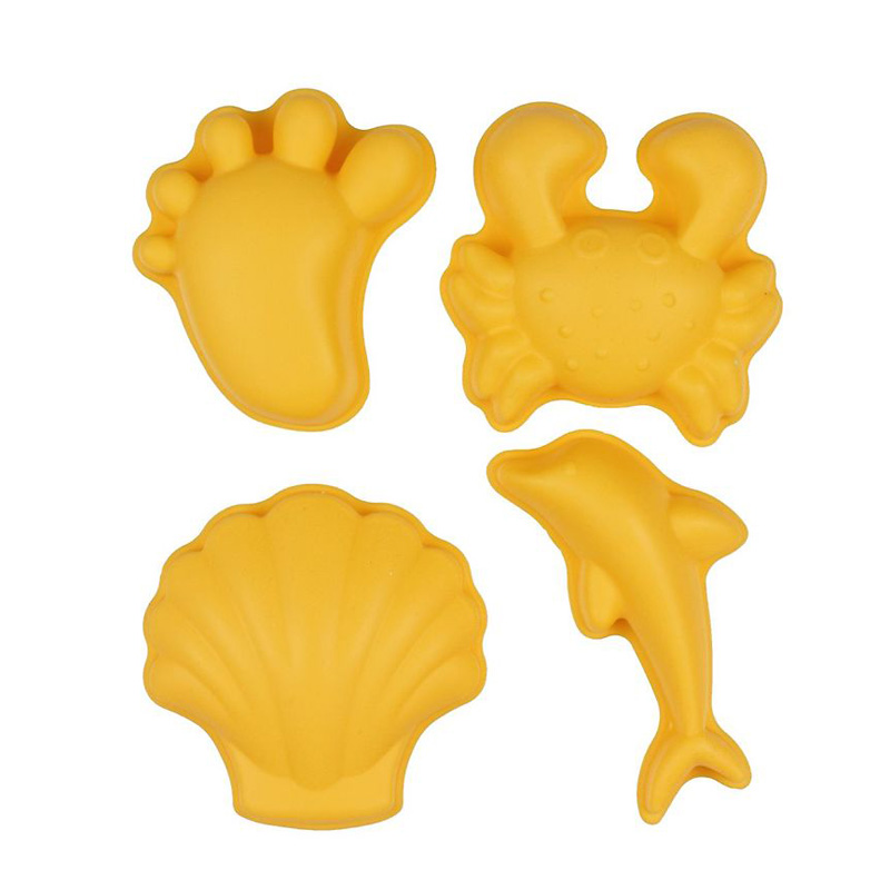 Scrunch Καλούπια από ανακυκλώσιμη σιλικόνη Pastel Yellow (4 Τεμάχια)