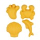 Scrunch Καλούπια από ανακυκλώσιμη σιλικόνη Pastel Yellow (4 Τεμάχια)
