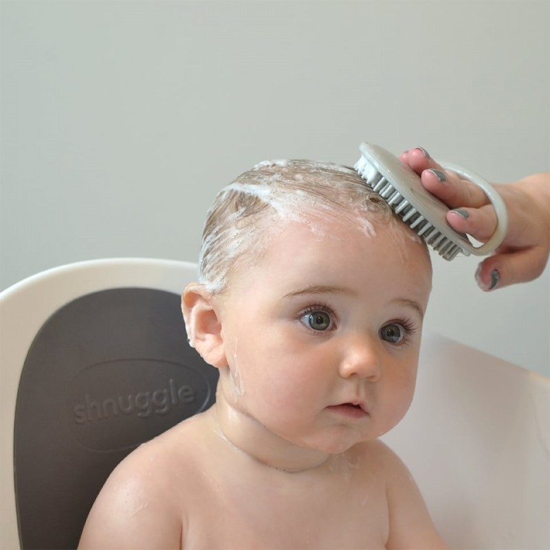 Shnuggle Βούρτσα κατά της νινίδας από σιλικόνη -Taupe