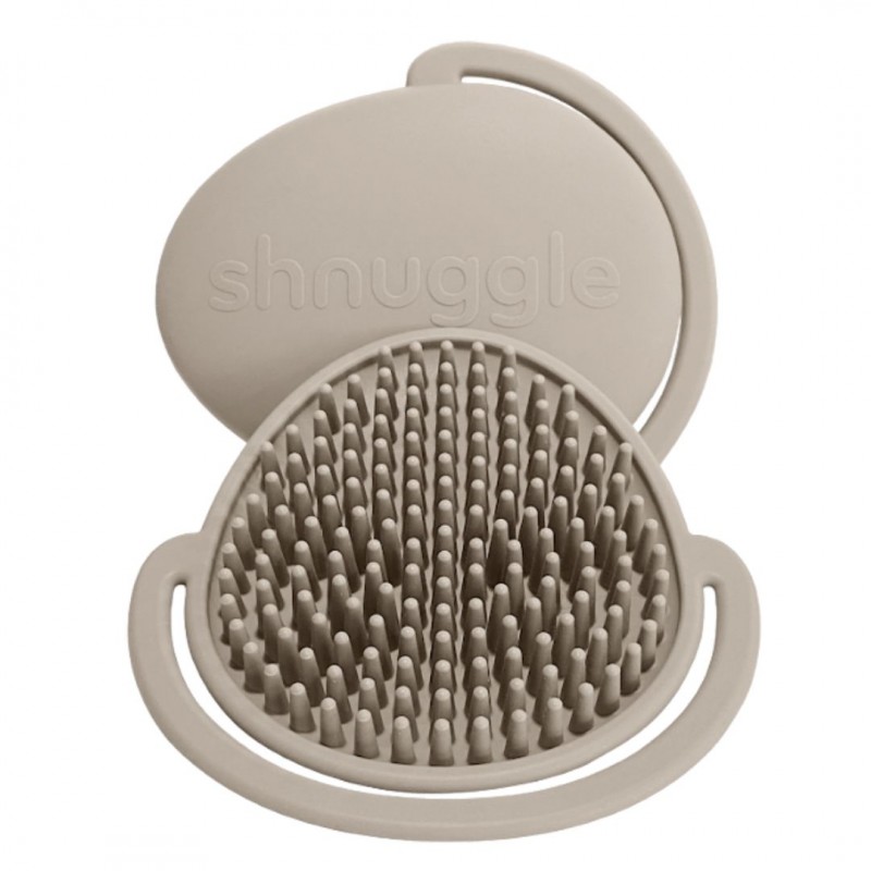 Shnuggle Βούρτσα κατά της νινίδας από σιλικόνη -Taupe