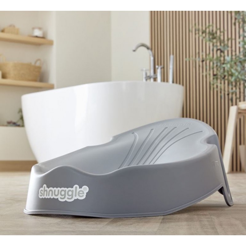 Shnuggle Αντιολισθητική βάση μπάνιου για νεογέννητο-Pebble grey