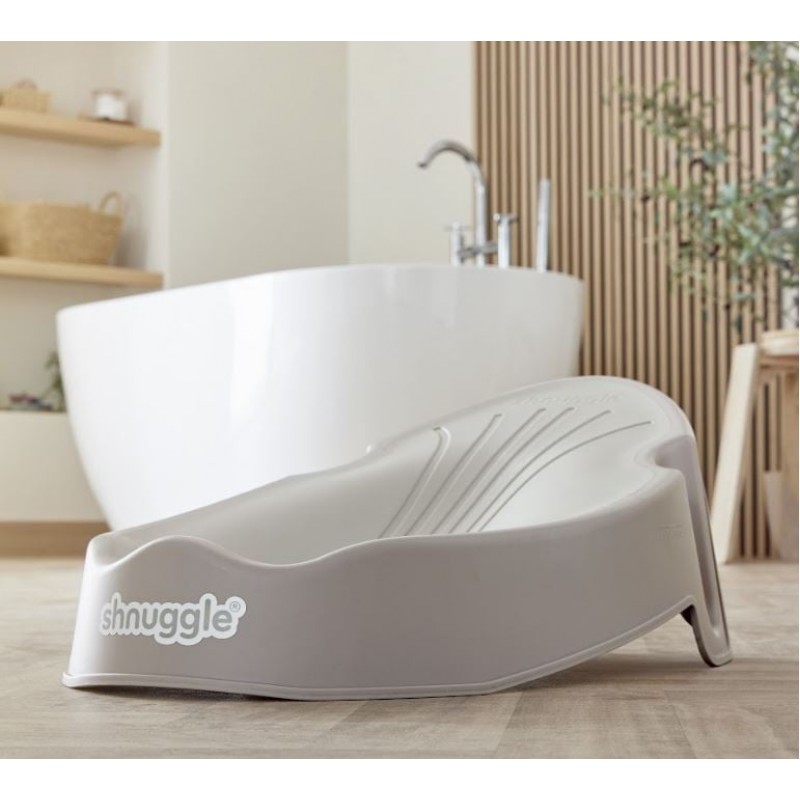 Shnuggle Αντιολισθητική βάση μπάνιου για νεογέννητο-Taupe
